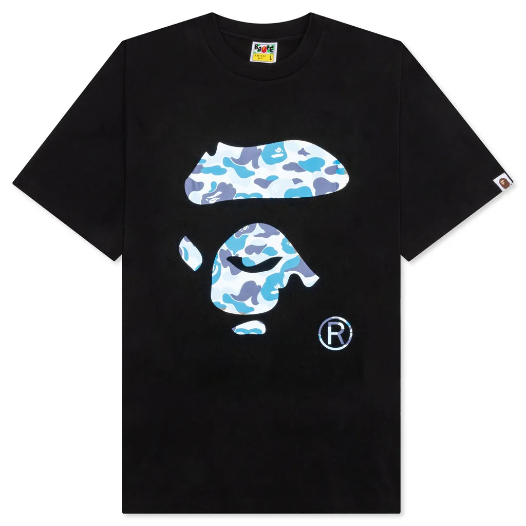 ABC Camo Ape Face Tee - Black/Blue