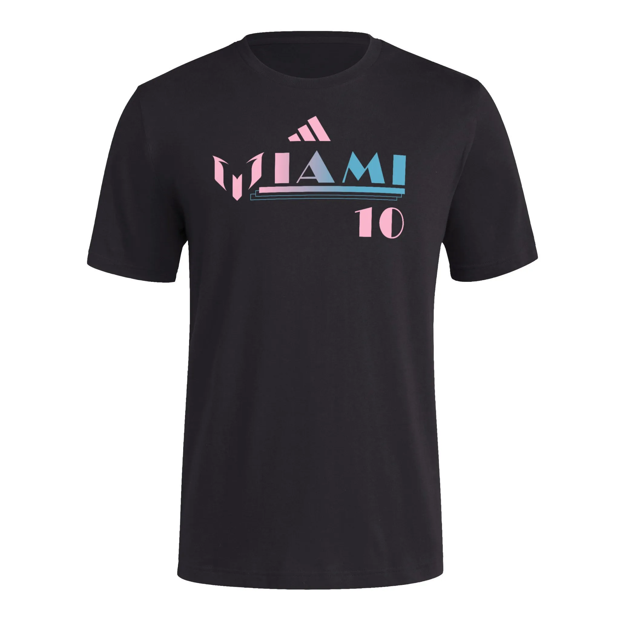 Adidas Messi "M"iaMI Graphic Tee (Black/Pink/Blue)