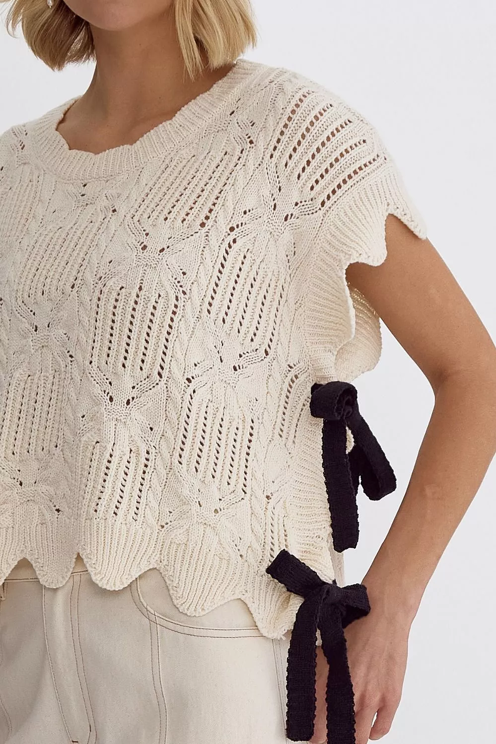 All Tied Up Crochet Sweater