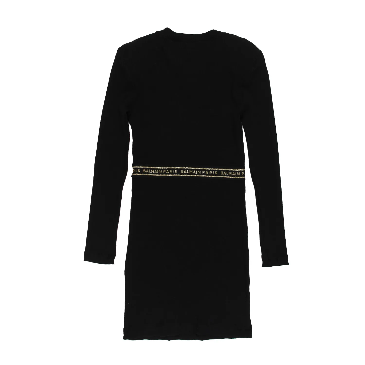 Balmain Black Balmain Knit Dress For Teen Girls