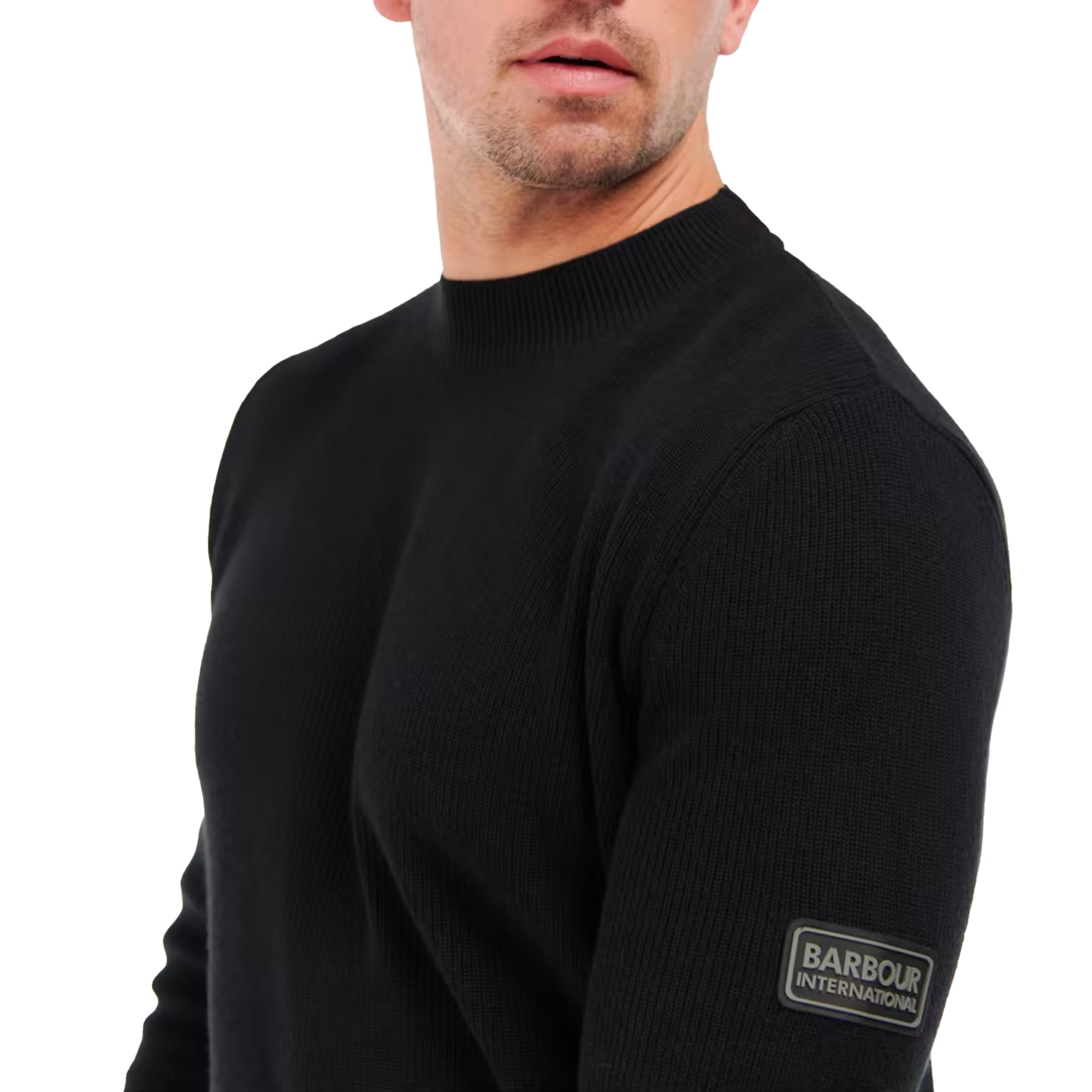 Barbour International Corser Crew Knit - Black