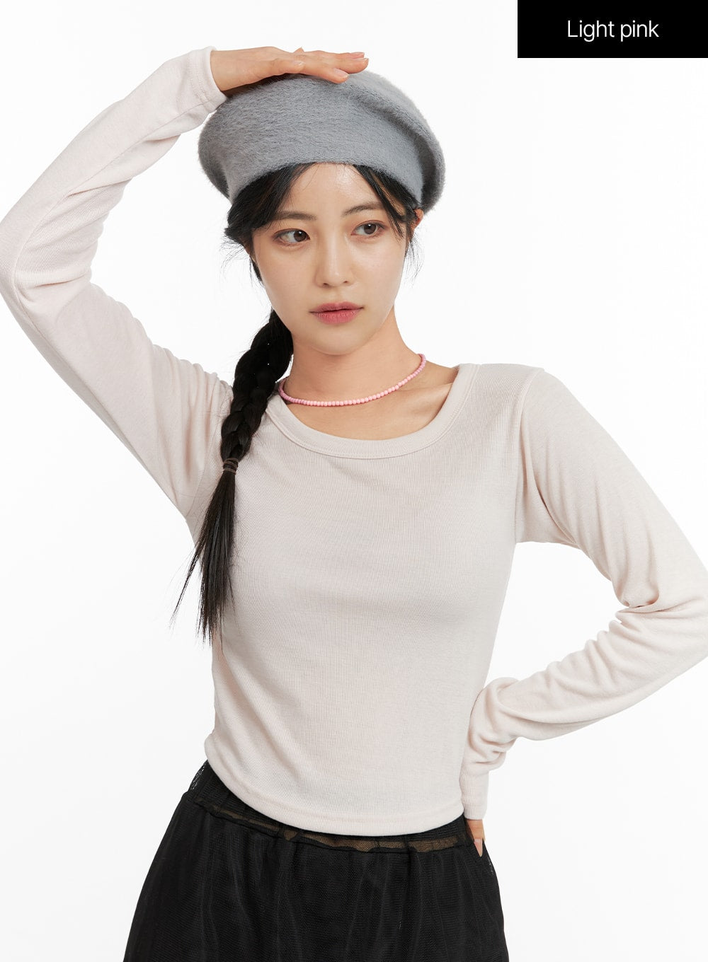 Basic Slim Fit Long Sleeve Top OF420