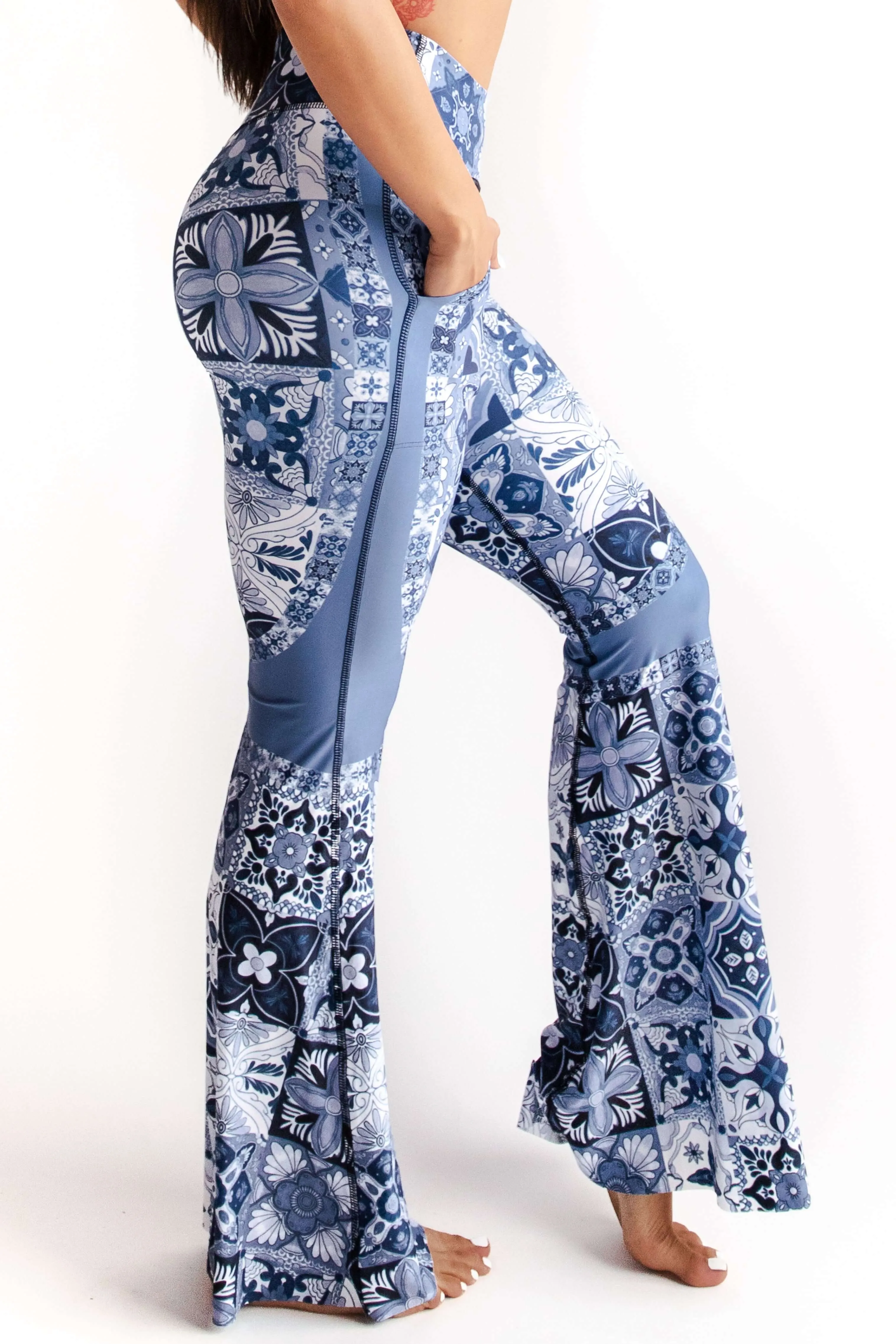 Bell Bottoms 2.0 in Mosaic In Blue