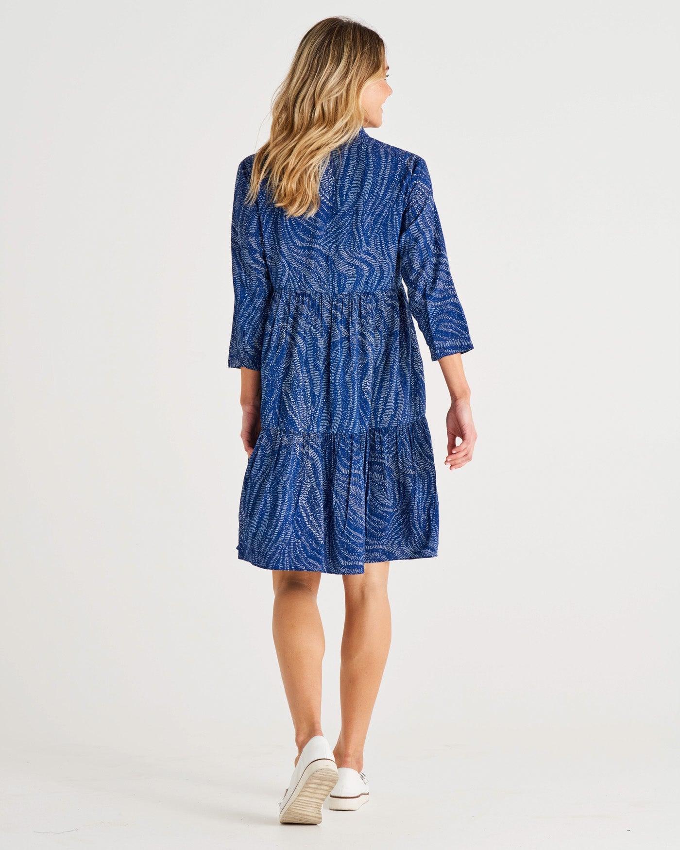 Betty Basics Georgiana Dress - Blue Print