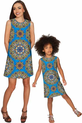 Boho Chic Adele Shift Floral Mother and Daughter Dress