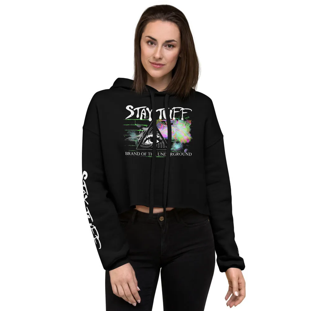 BRAIN DAMAGE (Crop Hoodie)