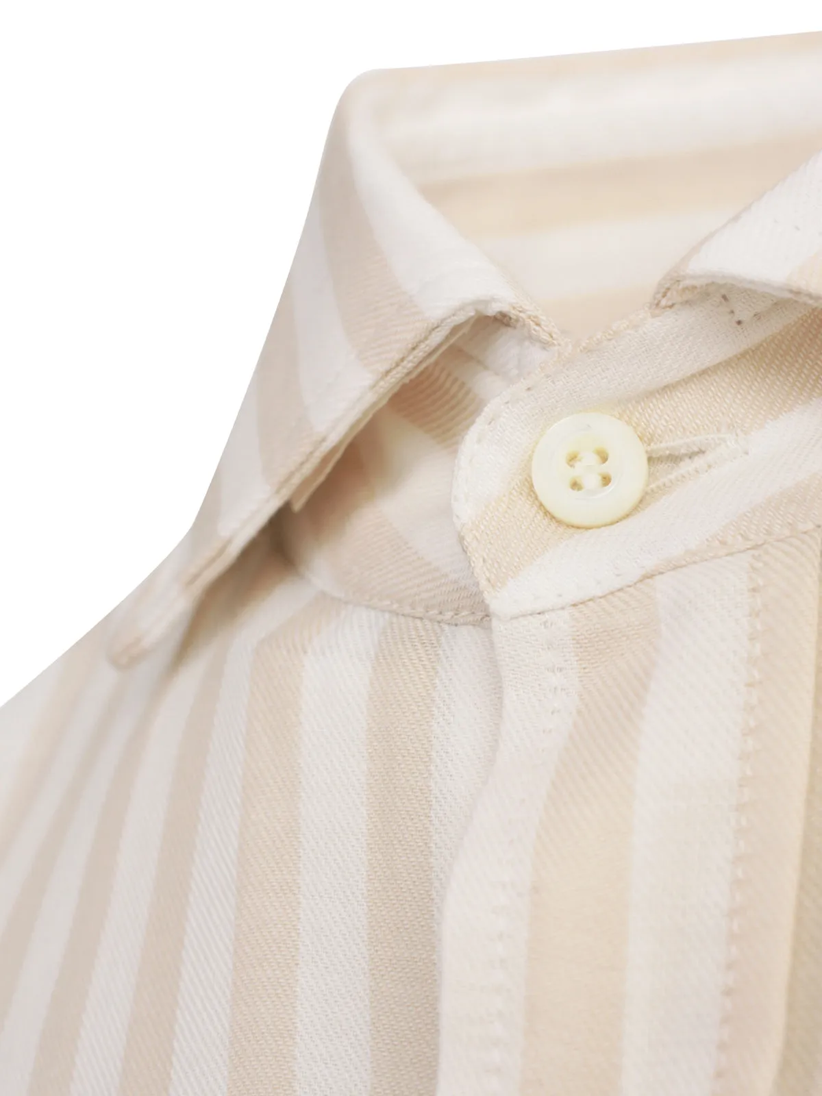 Brunello Cucinelli Slim Fit Striped Buttoned Shirt