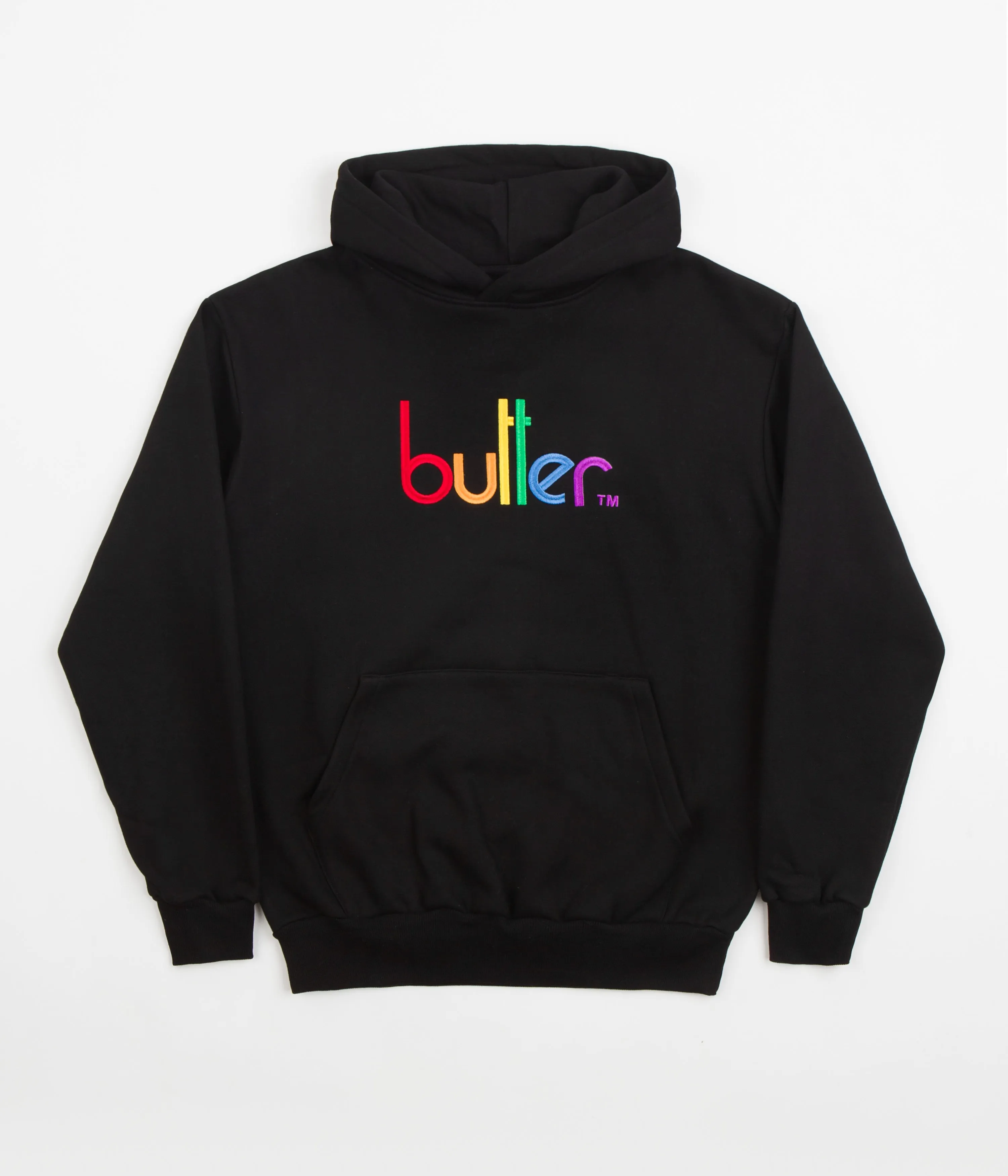 Butter Goods Colours Embroidered Hoodie - Black