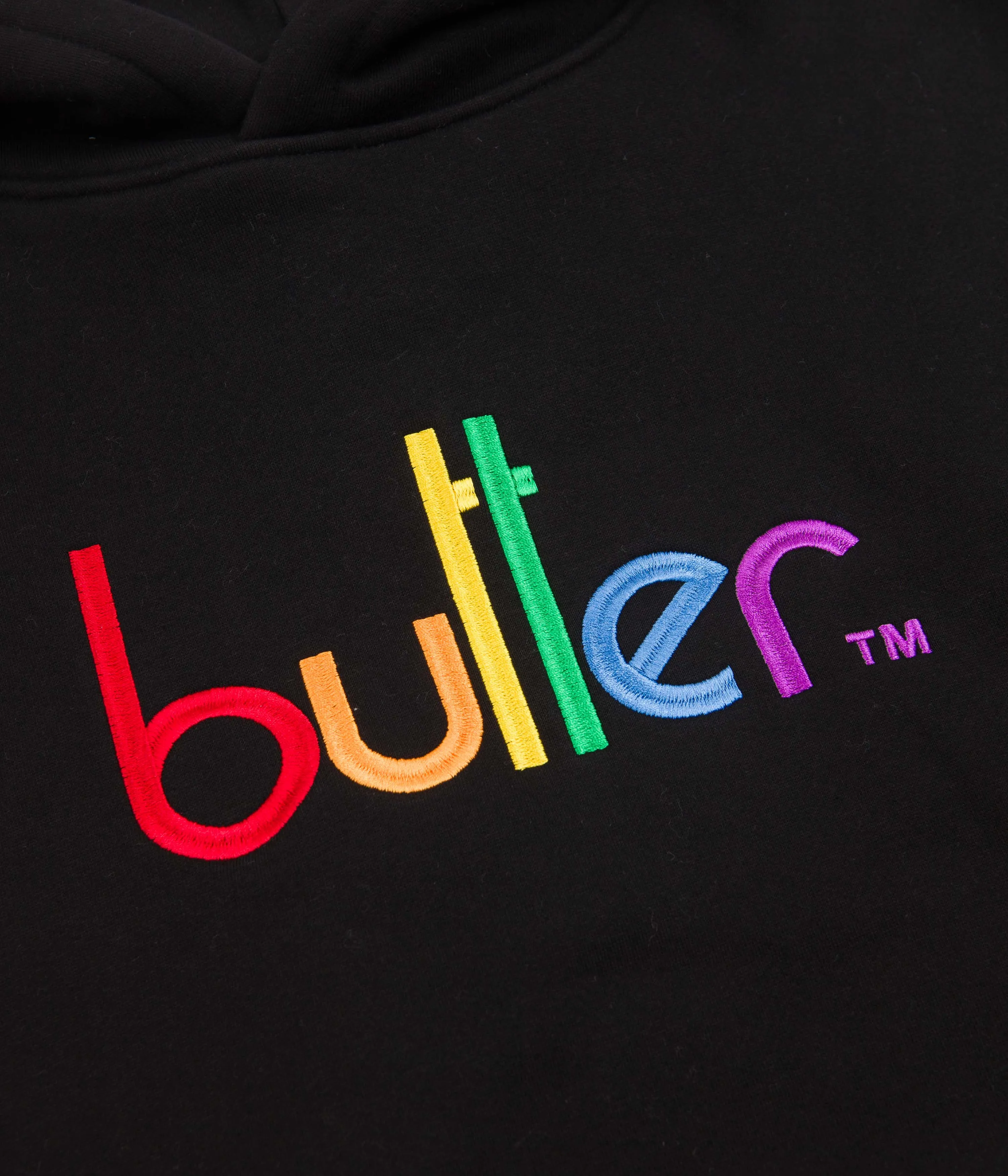 Butter Goods Colours Embroidered Hoodie - Black