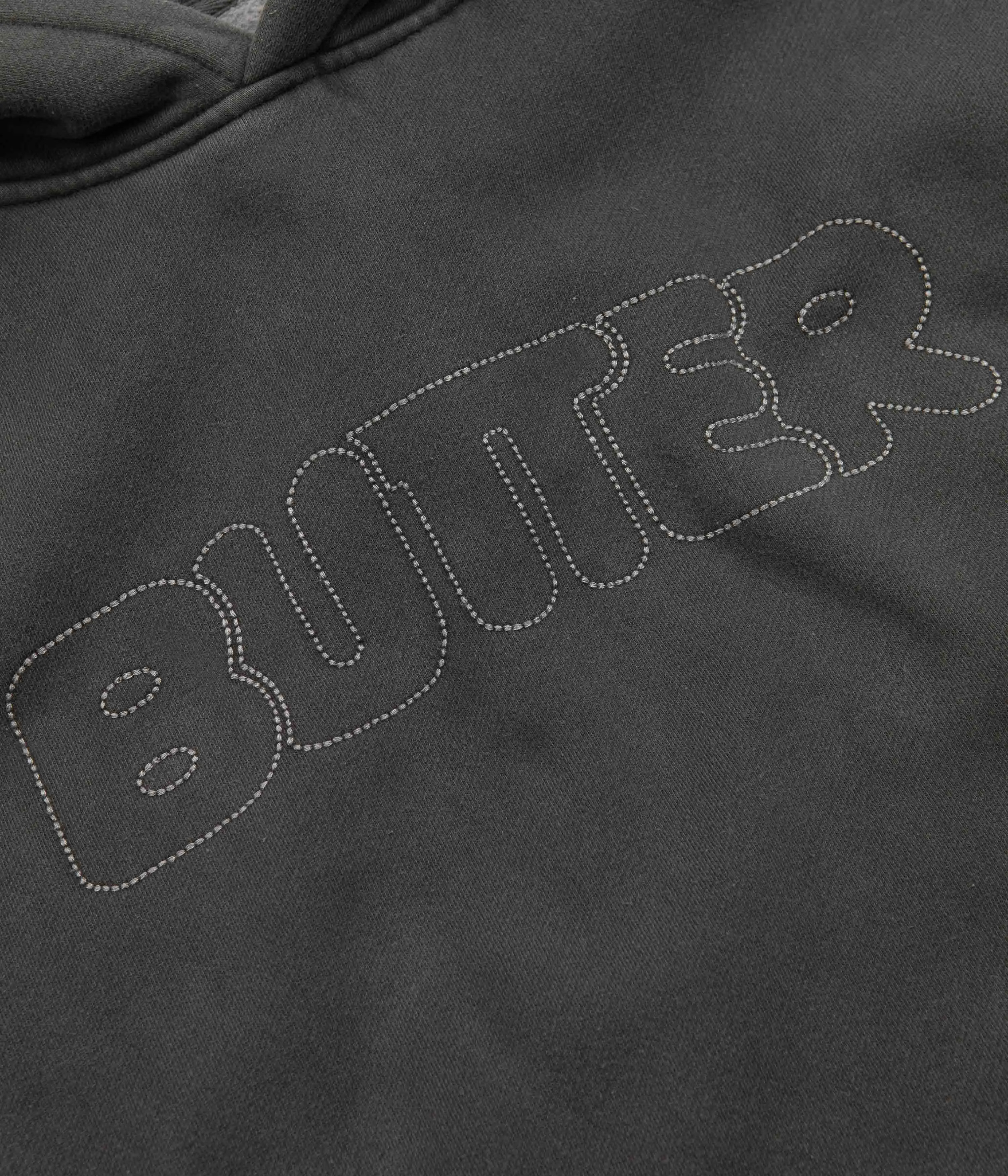 Butter Goods Distressed Dye Hoodie - Pepper