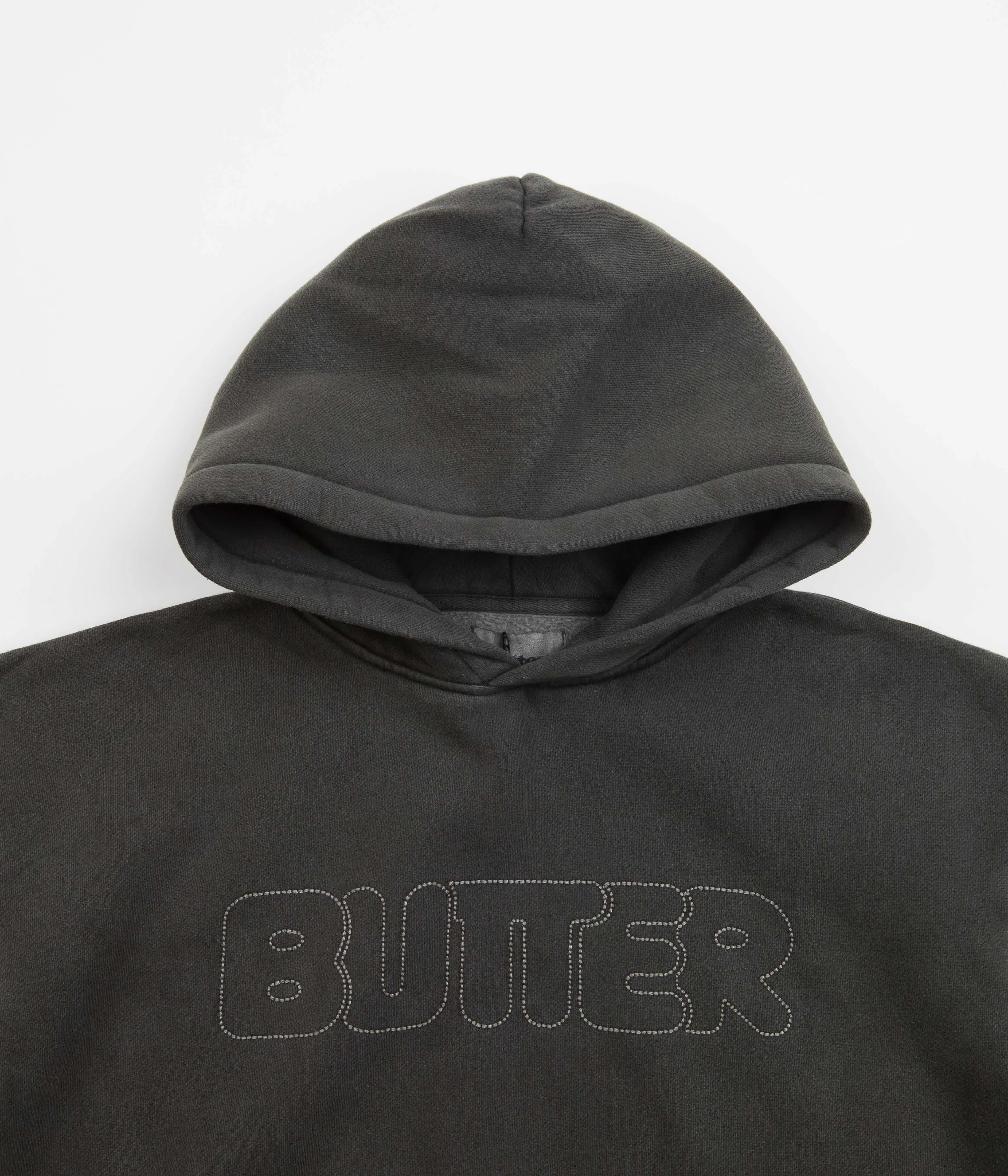 Butter Goods Distressed Dye Hoodie - Pepper