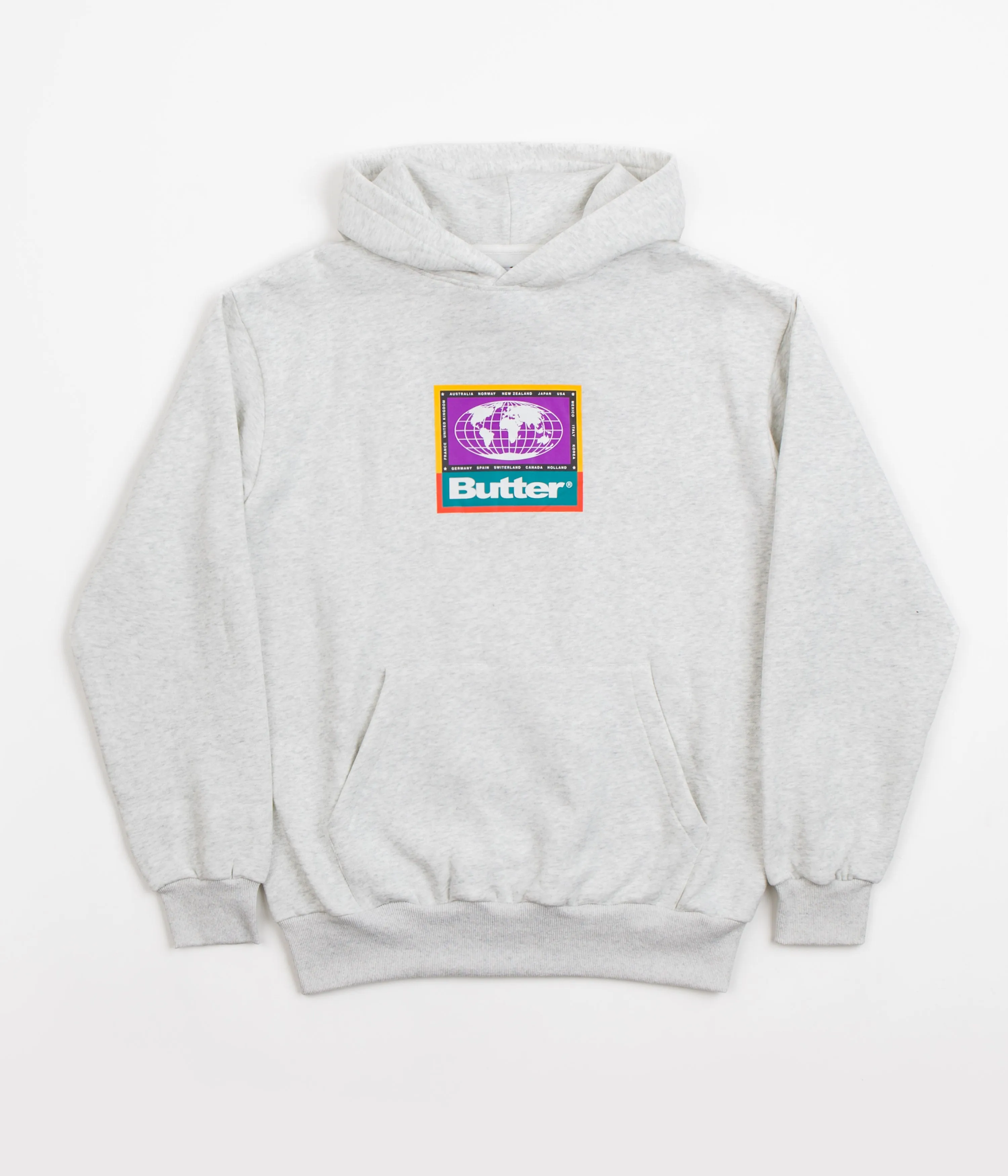 Butter Goods Trek Logo Hoodie - Heather Grey