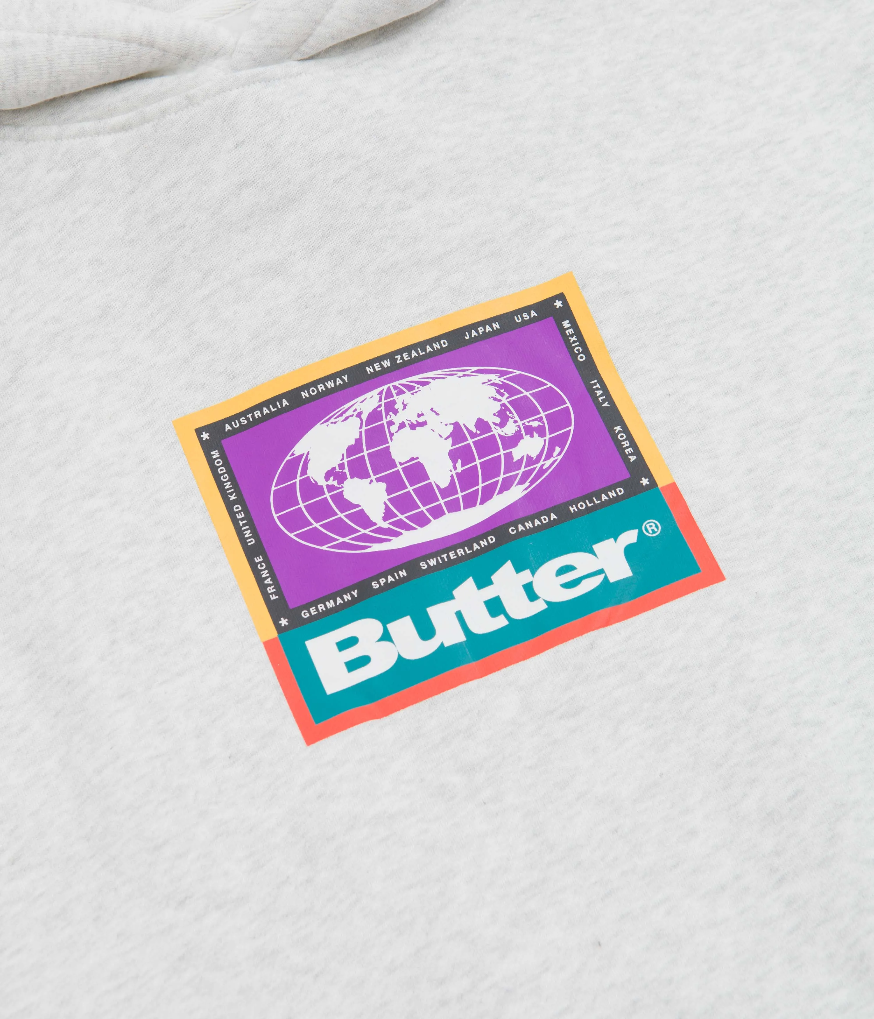 Butter Goods Trek Logo Hoodie - Heather Grey