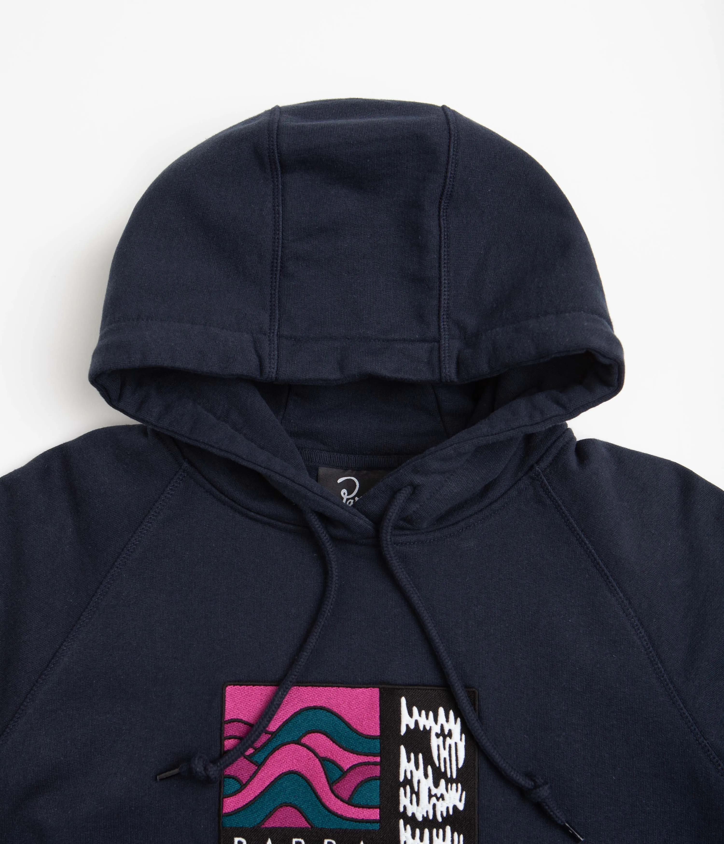 by Parra Wave Block Tremors Hoodie - Navy Blue