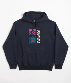 by Parra Wave Block Tremors Hoodie - Navy Blue