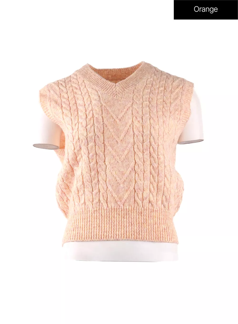 Cable Knit Sweater Vest IF408