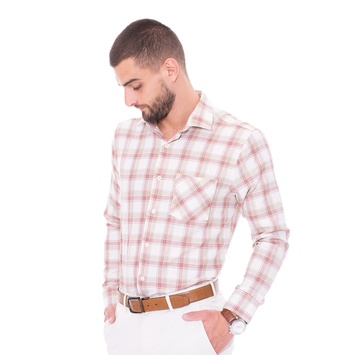 Camisa Beige Aldo Conti