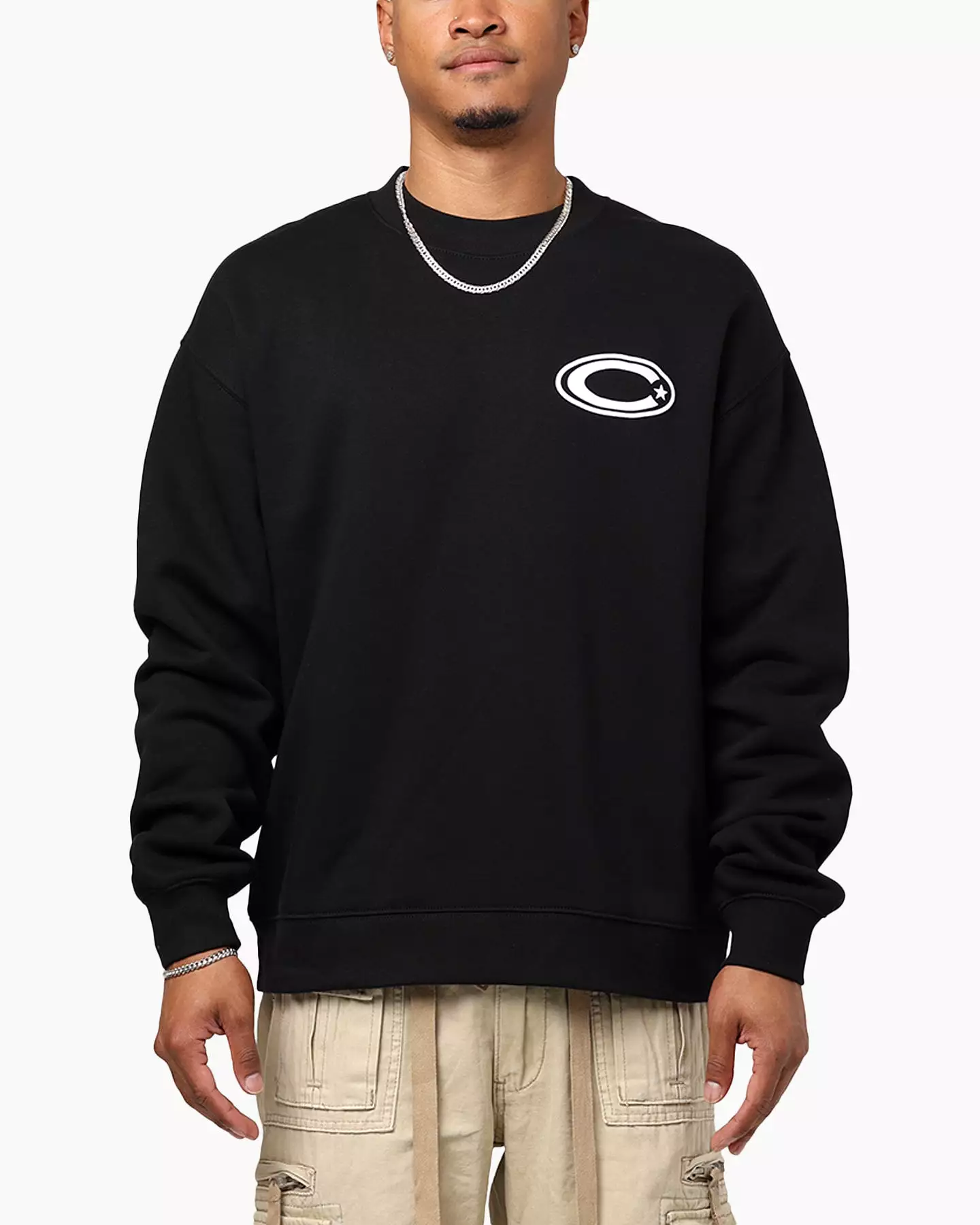 Carre C-Star Oversized Crewneck Black