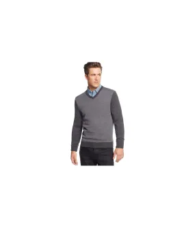 Club Room Mens Merino Wool Herringbone Pullover Sweater, TW2