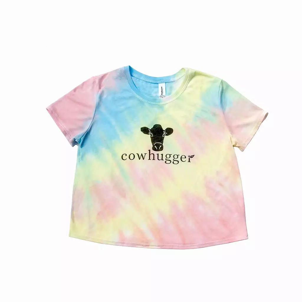 Cowhugger Women's Logo Tie-Dye Crop Top