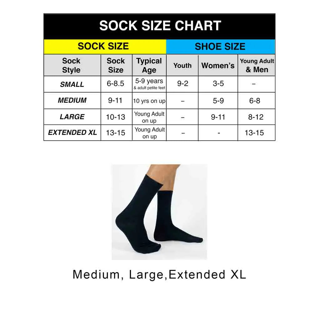 Create Your Own Custom Design Flat Knit Crew Socks - Medium