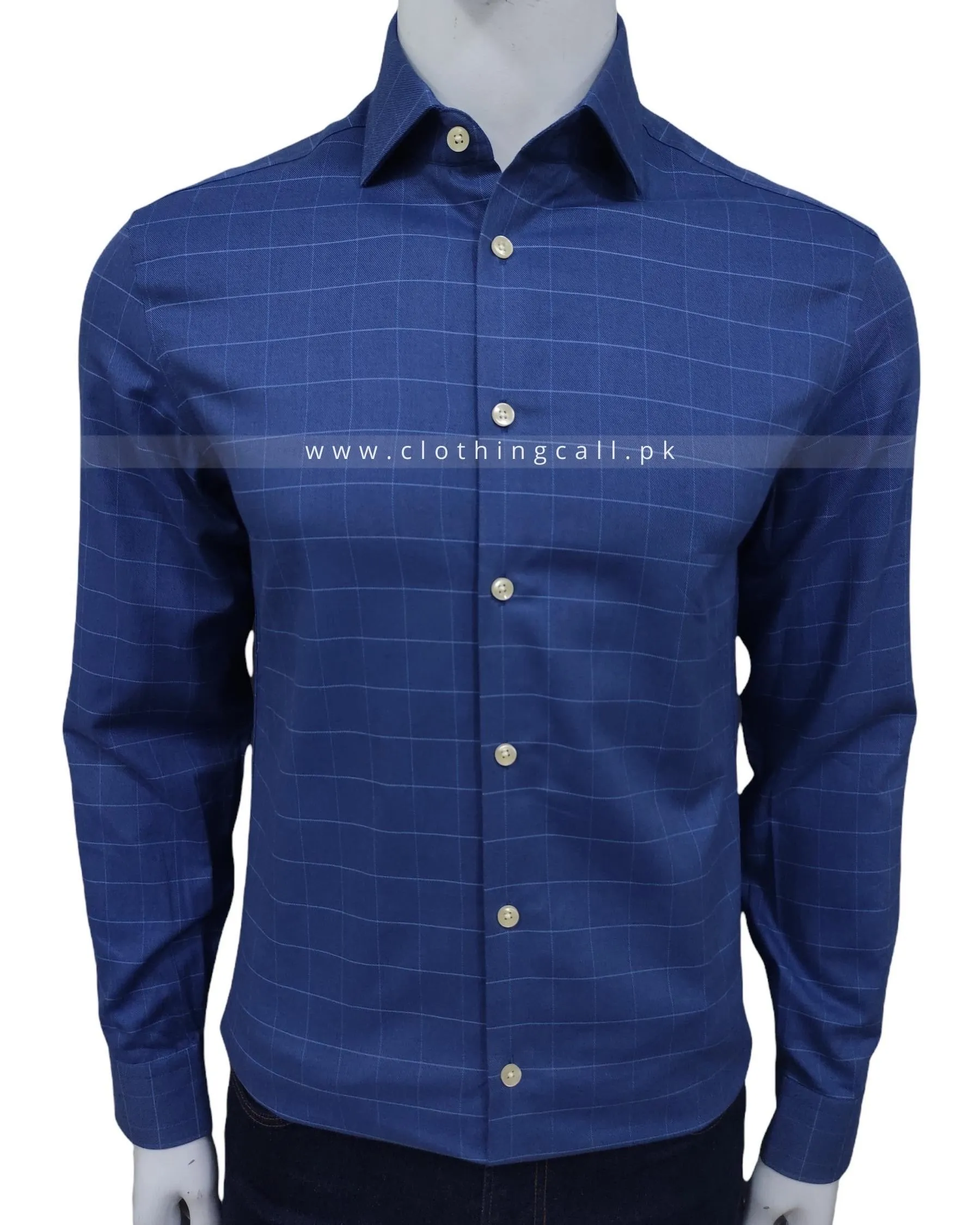 CT Slim Fit Blue Check Shirt