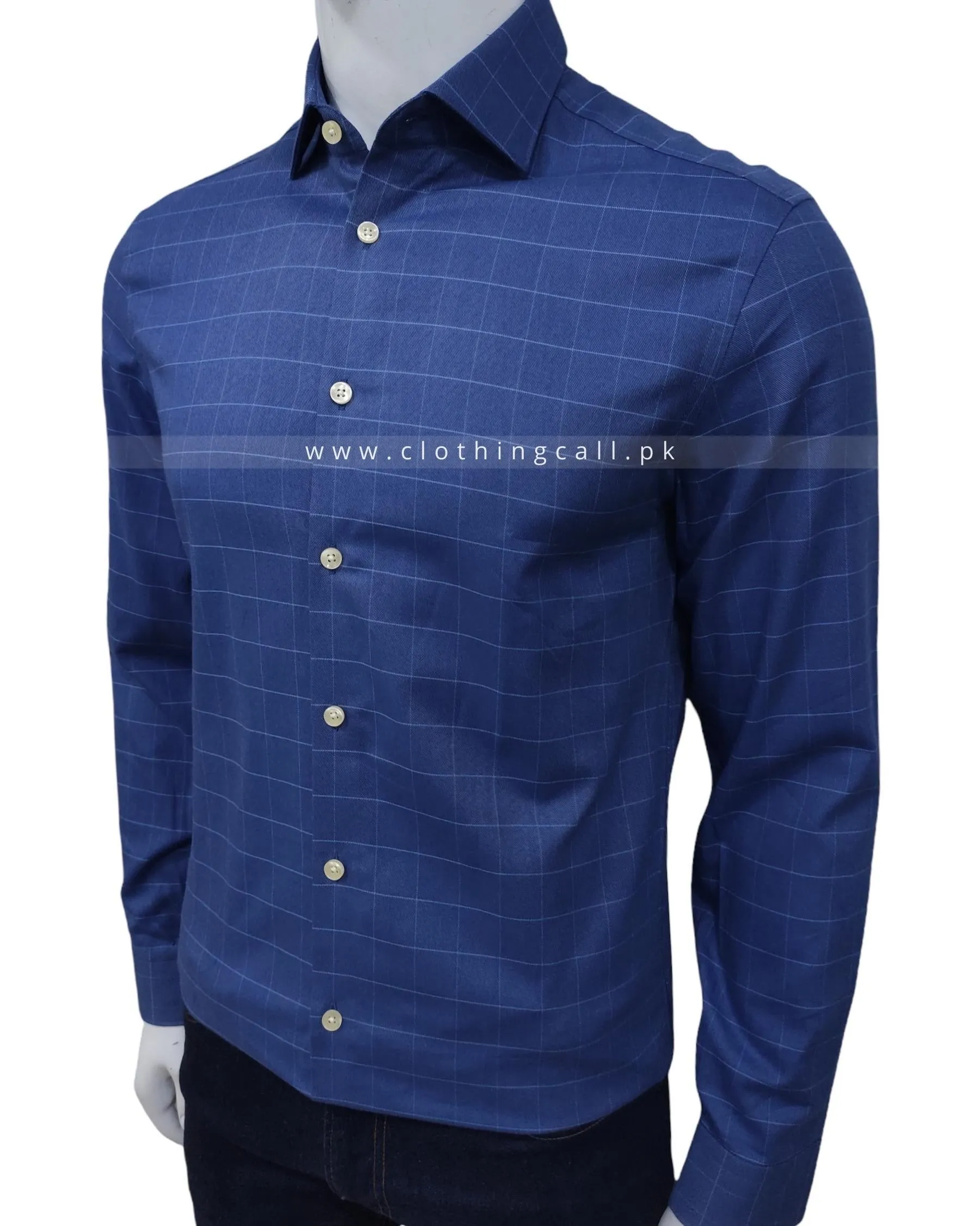 CT Slim Fit Blue Check Shirt