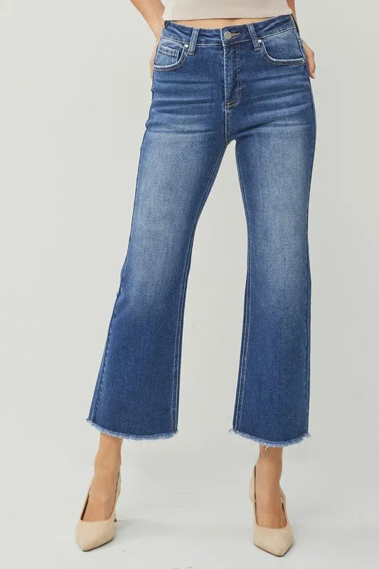 Curvy Denim Crop Flares