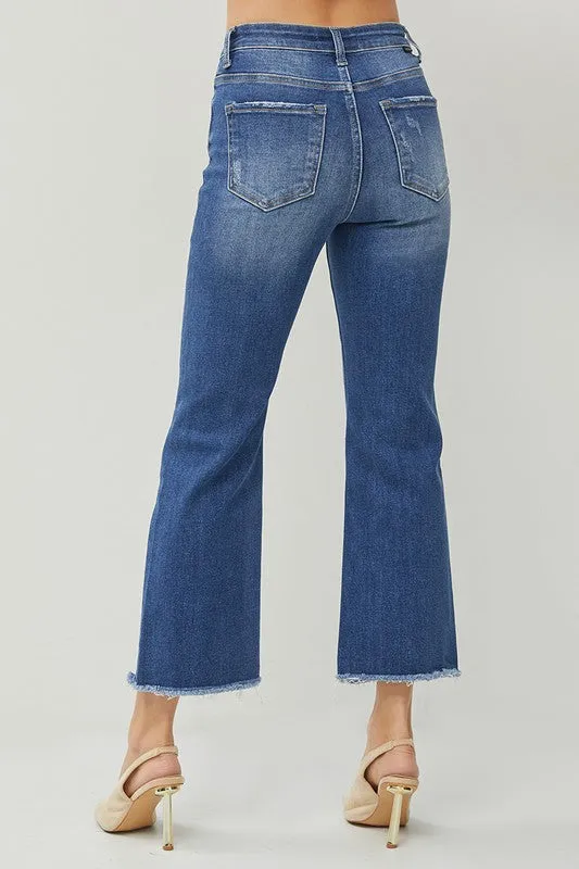 Curvy Denim Crop Flares