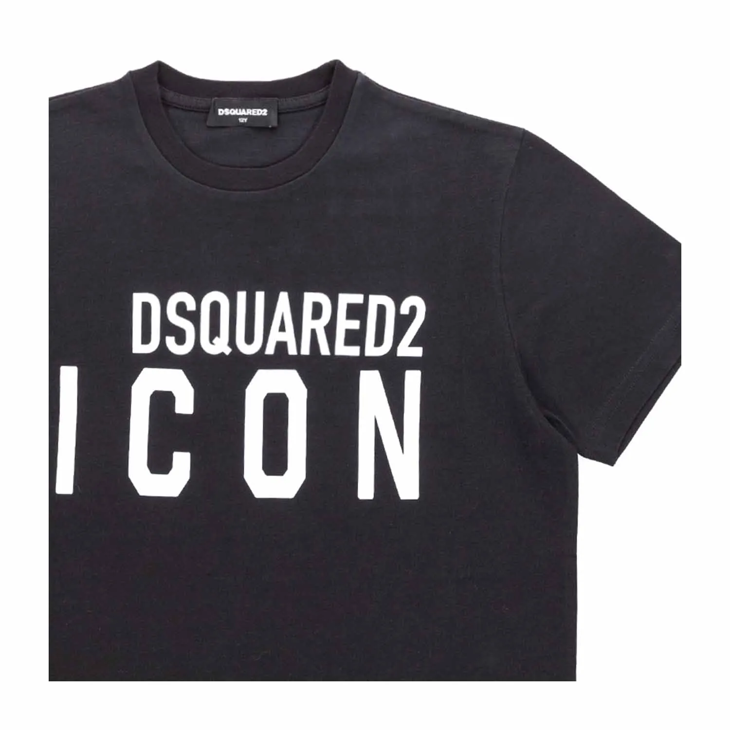 Dsquared2 Unisex Black Logoed T-Shirt