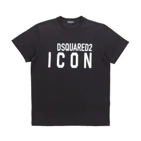 Dsquared2 Unisex Black Logoed T-Shirt