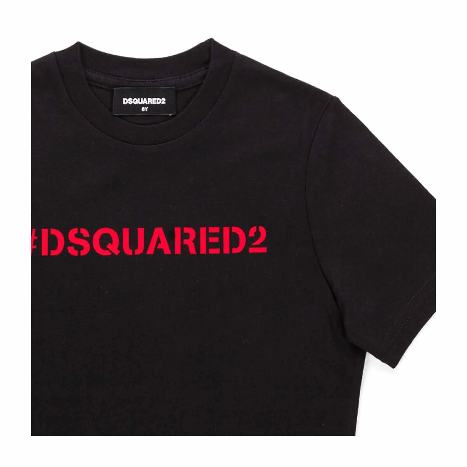 Dsquared2 Unisex Black T-Shirt With Logo Print