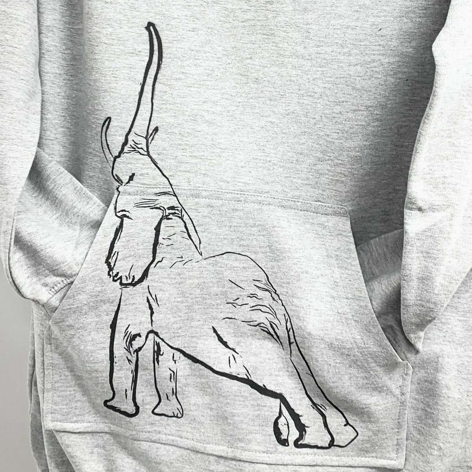 Elephant hoodie dress