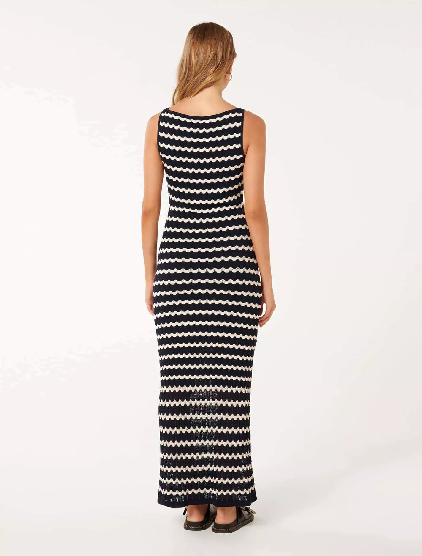 Elora Wave Striped Knit Dress