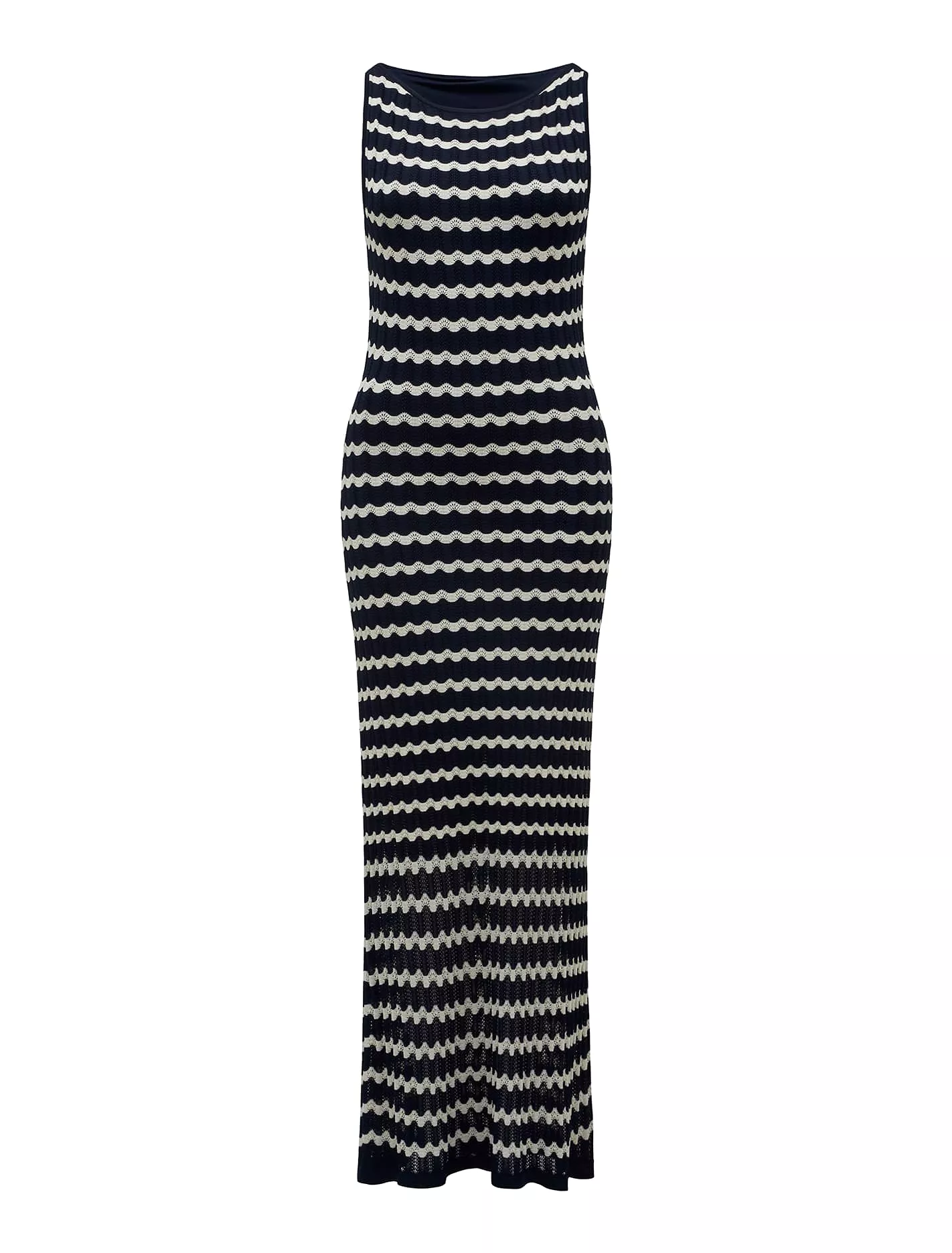 Elora Wave Striped Knit Dress