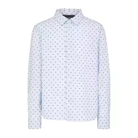 Emporio Armani Boys Blue Eagle Print Dress Shirt_3R4C86-1K0BZ