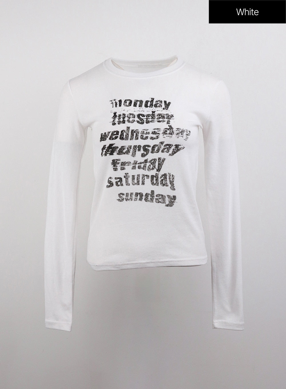 Everyday Graphic Lettering Slim Fit Long Sleeve CJ411