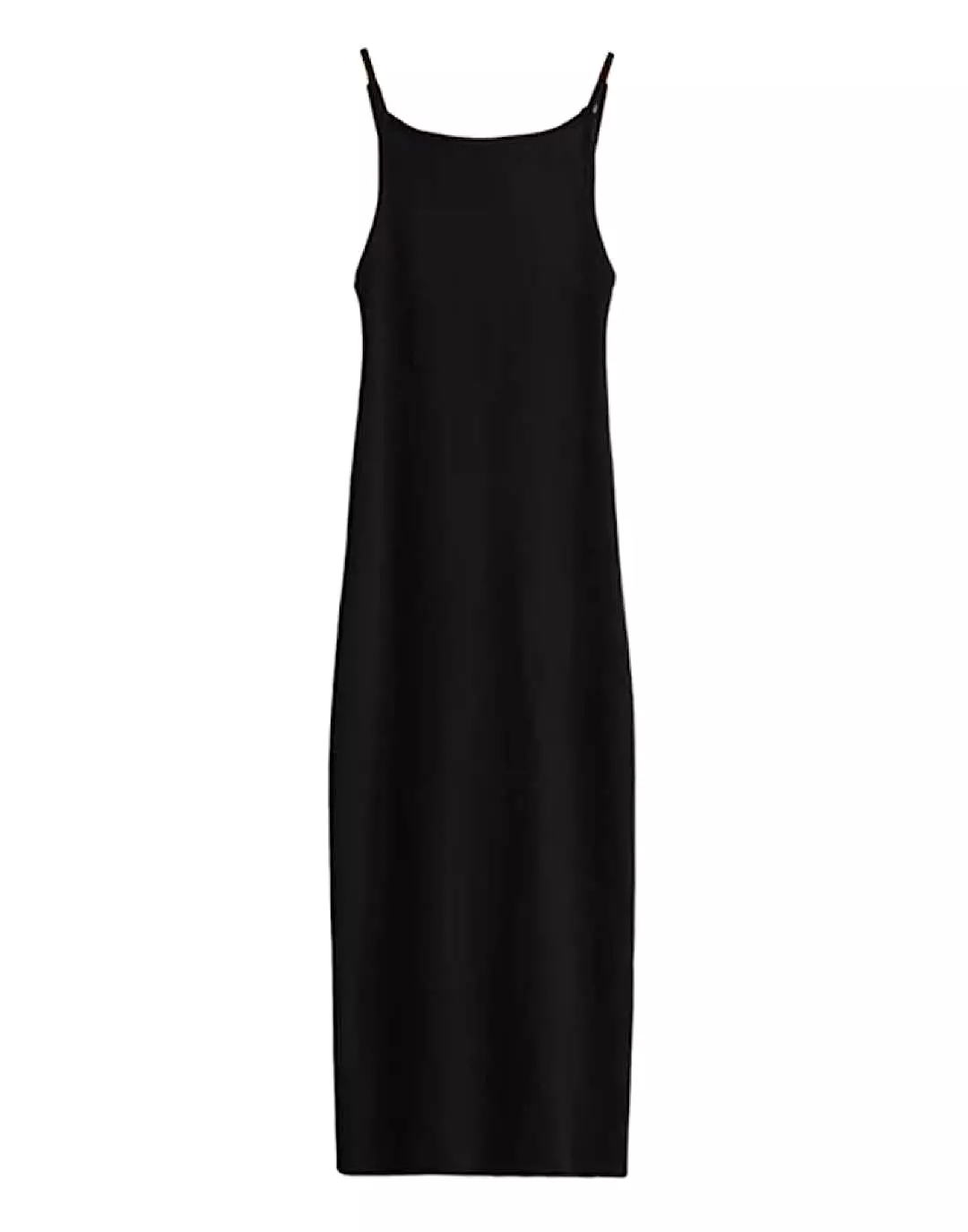 Fitted Plain Knit Midi Dress