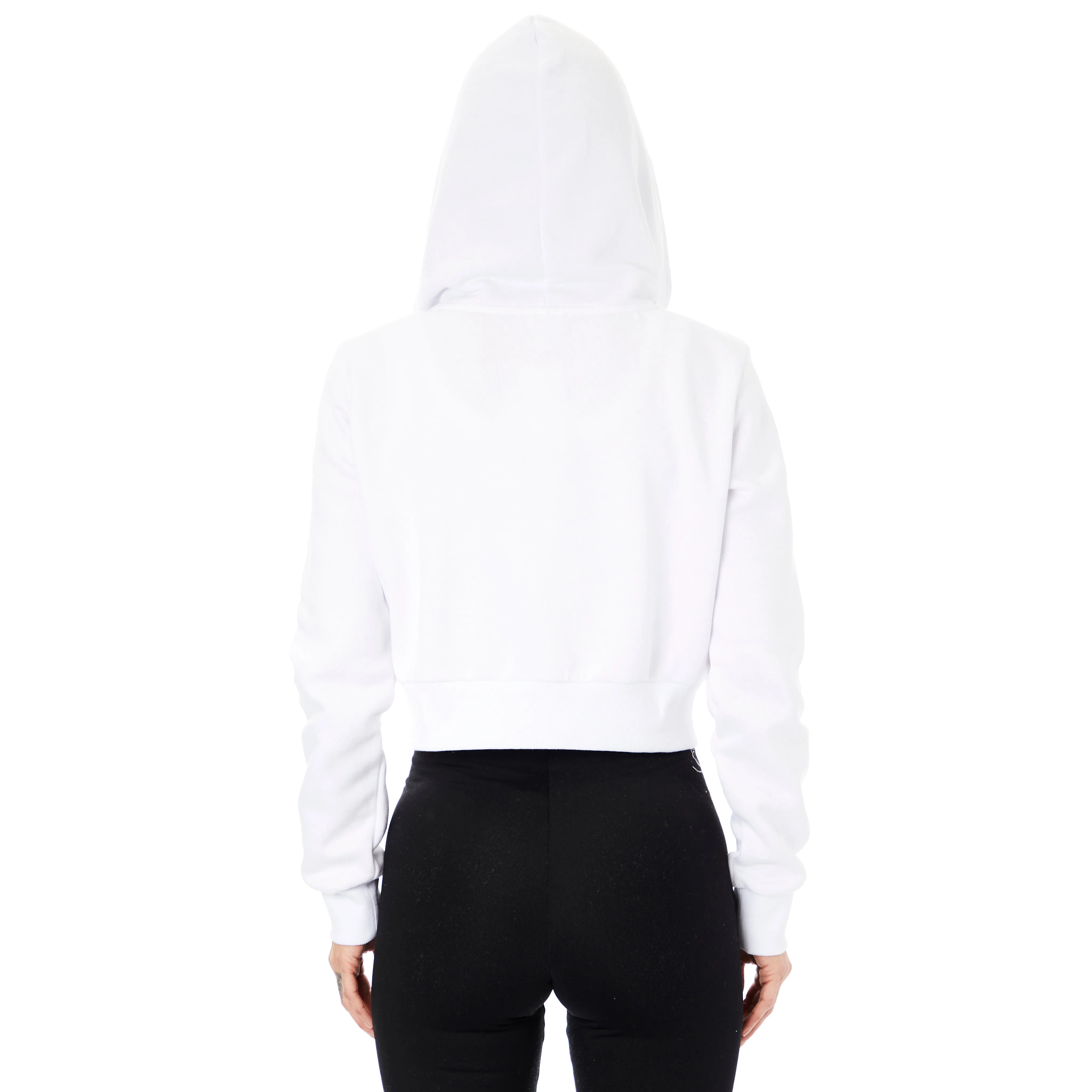 Fleece Crop Zip Hoodie