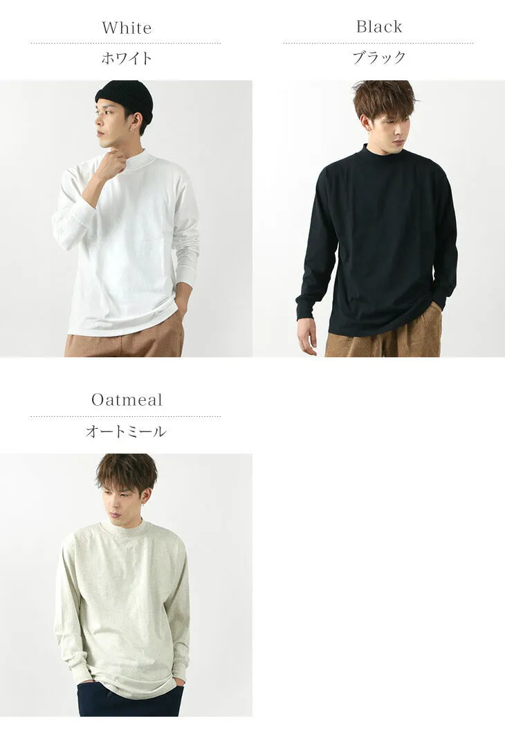 FNOR（エフノア） モックネック ロングスリーブ Tシャツ / 長袖 / ゆったり / コットン 綿 / メンズ レディース / ユニセックス / 日本製 / FNCL0006 / Airolo(アイロロ) / MOCK NECK L/S TEE