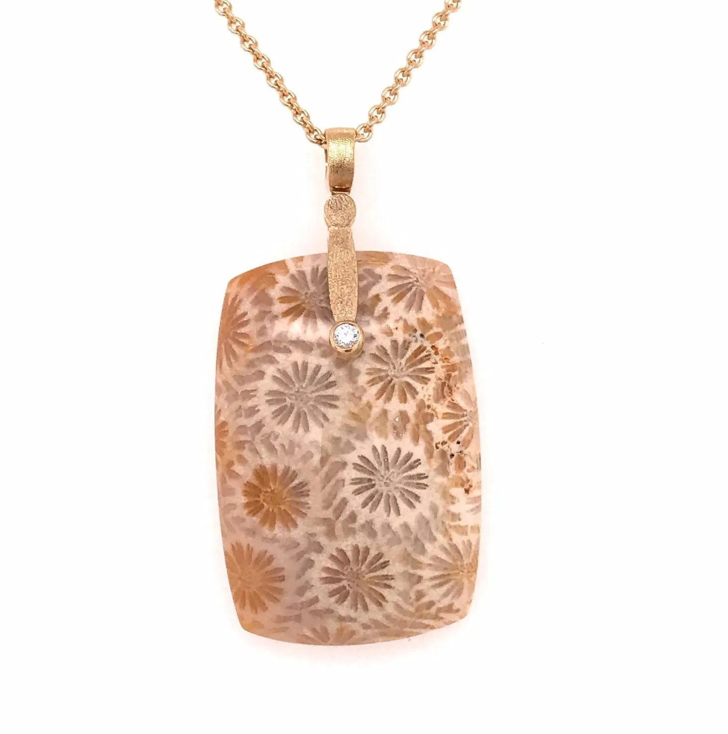 Fossilized Coral Pendant