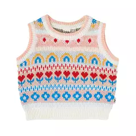 Goldie And Ace Matilda Sweater Vest - Peach