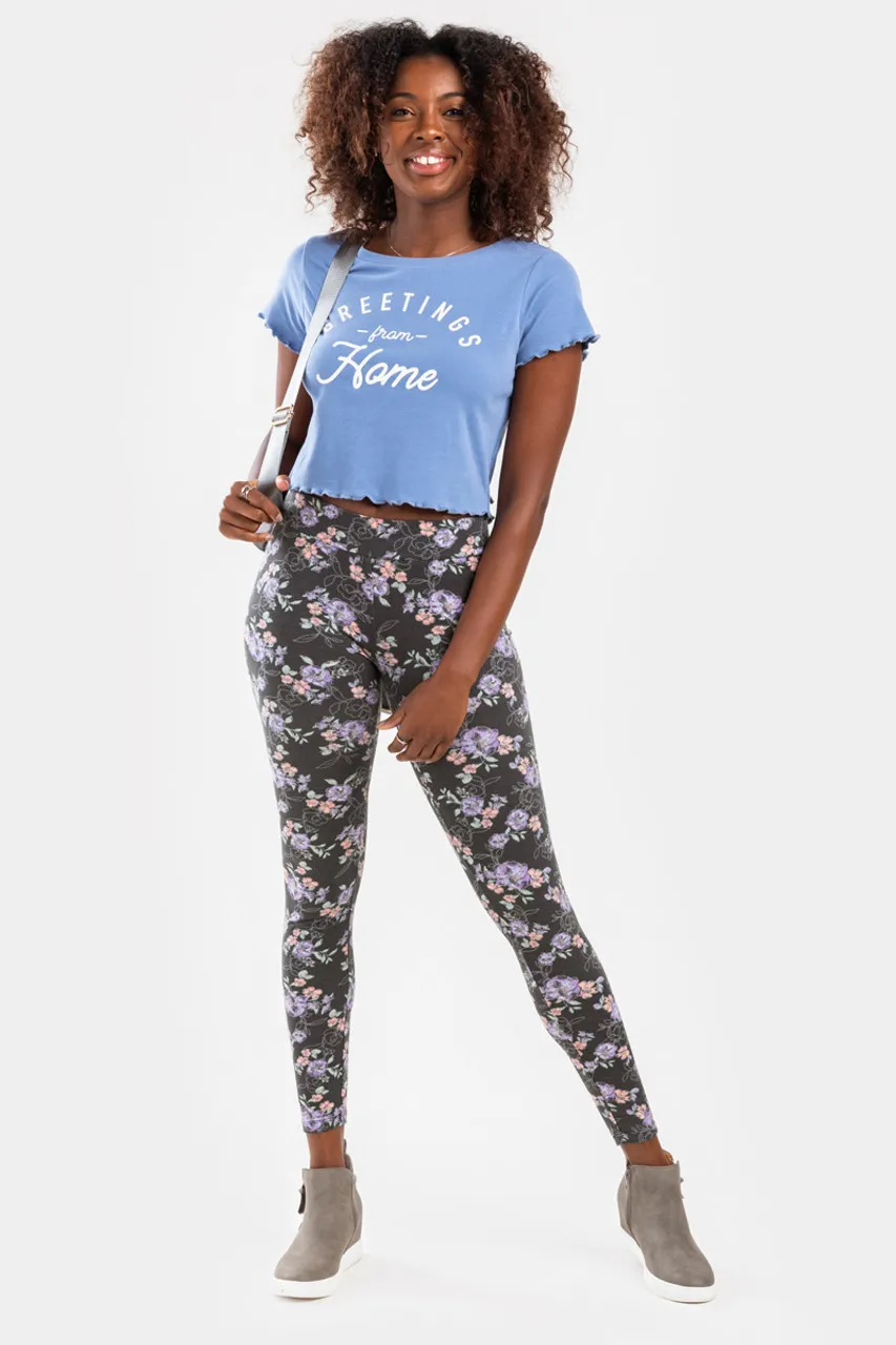 Greetings From Home Cropped Tee