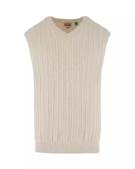 Guess Originals Jaxon Sweater Vest Off White