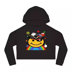 Happy Pirate Cropped Hoodie