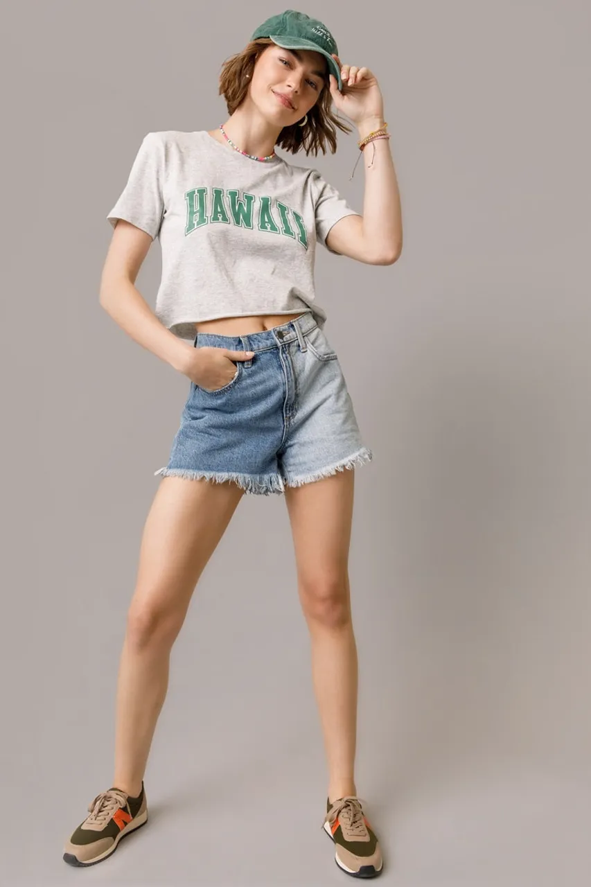 Hawaii Cropped Tee