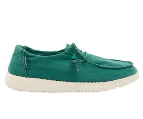 HEY DUDE Women’s Wendy Shoe – Washed Green Galapago