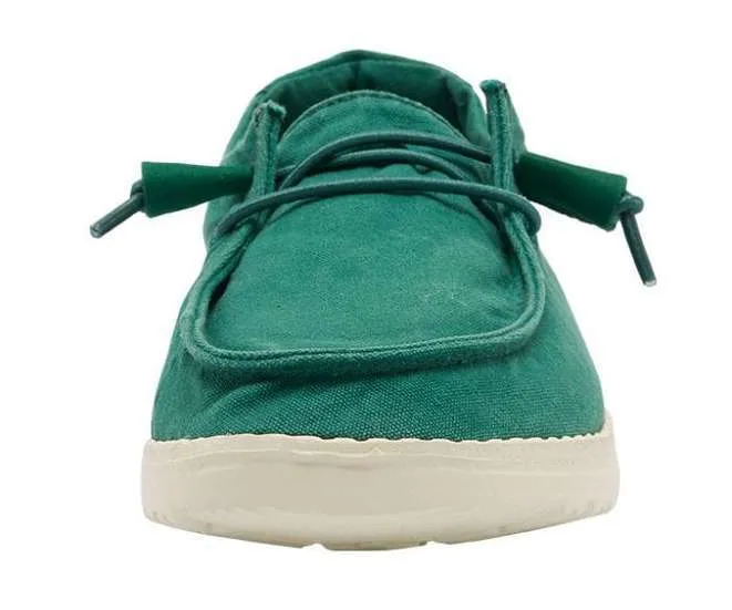 HEY DUDE Women’s Wendy Shoe – Washed Green Galapago