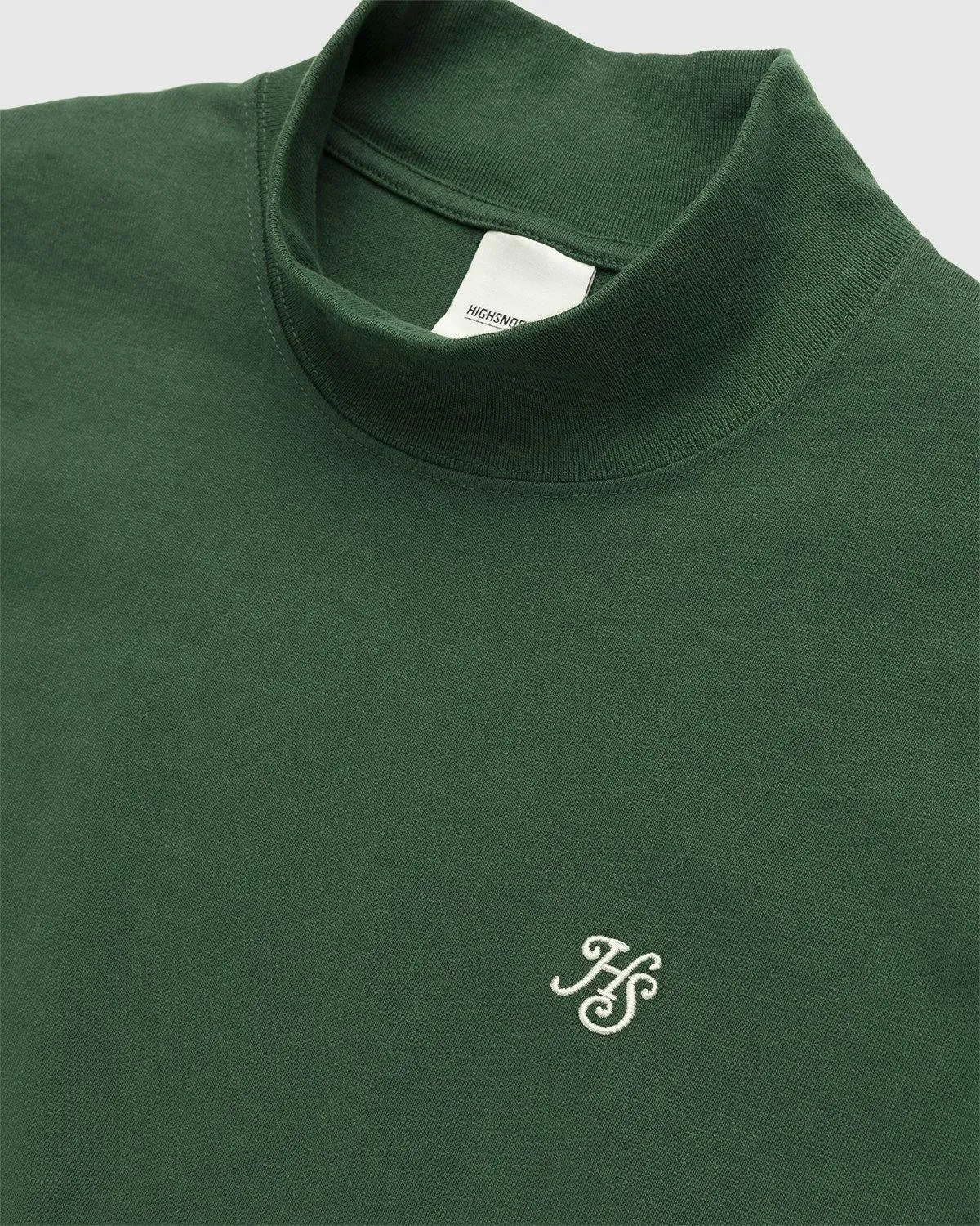 Highsnobiety – Heavy Logo Staples Mock Neck Campus Green | Highsnobiety Shop