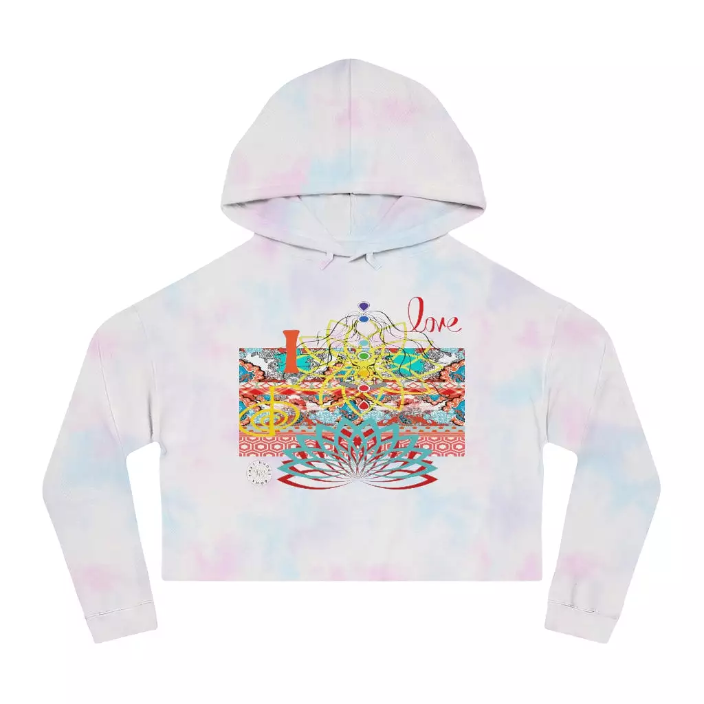 I Love REIKI Cropped Hoodie